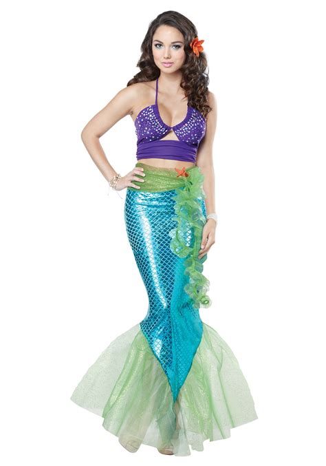 halloween costumes mermaid woman|adult mermaid costumes.